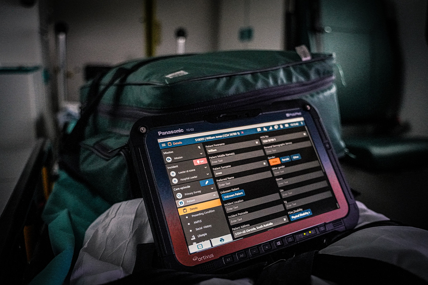 MobiMed ePR in the ambulance