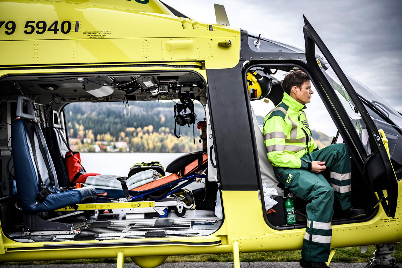 Ortivus team ambulance helicopter equipped with MobiMed