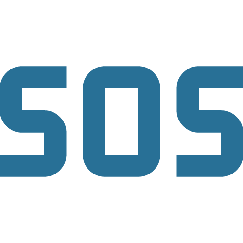 MobiMed enRoute is integrated with the command center. This icon reads SOS and connects to the rescue service