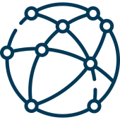 Real time communication and information sharing icon