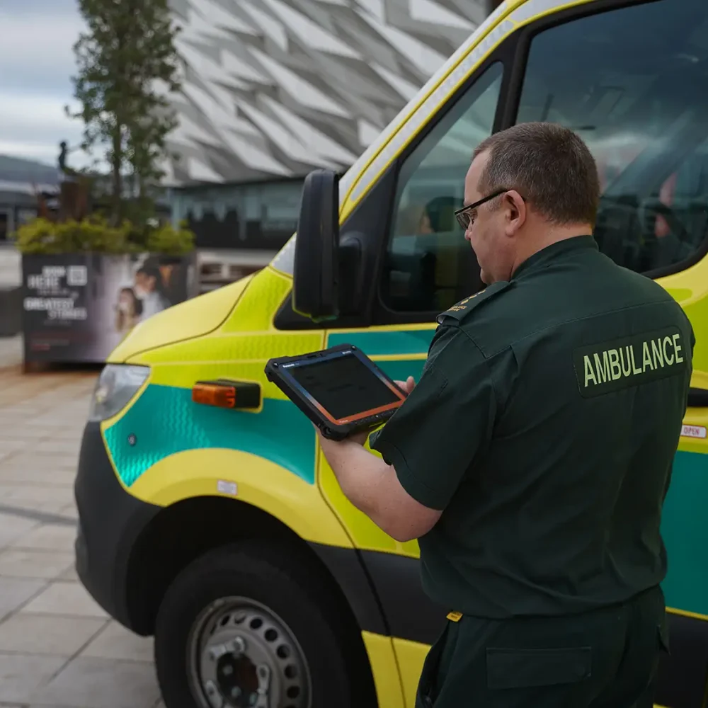 UK paramedic using MobiMed